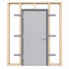 Commercial Steel Door With Polystyrene Core, 3670 42 in. x 84 in. LHR 18 Gauge Gavannealed, Wood or Metal Stud Wall Knock Down Frame, Includes Heavy Duty Butt Hinges and Cylindrical Lock (3-4 Week Production Time) - Image 1 of 0
