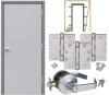 Commercial Steel Door With Polystyrene Core, 3670 42 in. x 84 in. RHR 18 Gauge Gavannealed, Wood or Metal Stud Wall Knock Down Frame, Includes Heavy Duty Butt Hinges and Cylindrical Lock (3-4 Week Production Time) - Image 3 of 0