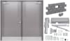 Armasteel 7070 84 in. x 84 in. Right Hand Reverse Active Commercial Steel Double Door With Masonry Brick Or Block Wall Knock Down Frame, Includes Hinges, Extra Heavy Duty Door Closer, Armor Plates, Upper and Lower Flush Bolt Locks, and Lever Lock - Image 1 of 0