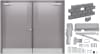 Armasteel 8068 96 in. x 80 in. Right Hand Reverse Active Commercial Steel Double Door With Masonry Brick Or Block Wall Knock Down Frame, Includes Hinges, Extra Heavy Duty Door Closer, Armor Plates, Upper and Lower Flush Bolt Locks, and Lever Lock - Image 1 of 0
