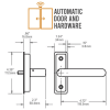 Stanley ICU Manual Swing Door Latch Replacement Kit, Aluminum Finish - Image 2 of 0