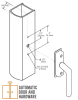 Stanley ICU Manual Swing Door Latch Replacement Kit, Aluminum Finish - Image 3 of 0