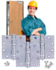 4.5 In x 4.5 In Heavy Weight Ball Bearing Hinge - Image 1 of 0