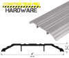 Construction Pro Hardware Commercial ADA Saddle Threshold, 4 in. Wide x 1/2 in. Tall x 72 in. Length, 6063-T6 Aluminum Alloy, Slip Resistant, Mill Finish - Image 2 of 0