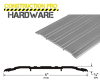 Construction Pro Hardware Commercial ADA Saddle Threshold, 4 in. Wide x 1/4 in. Tall x 72 in. Length, 6063-T6 Aluminum Alloy, Slip Resistant, Mill Finish - Image 2 of 0