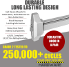 Touch Pad Panic Bar Rim Exit Device With Outside Pull, Lock Cylinder, and Double Door Strike For Hollow Metal Double Door (Construction Pro Hardware Swing Master Series 40) - Image 3 of 0