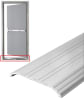 4 in. Wide x 1/2 in. Tall x 36 in. Length Aluminum Saddle Threshold, ADA Compliant, UL Listed Fire Rated, Fluted Surface For Commercial Hollow Metal Steel Door - Image 1 of 0