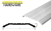 4 in. Wide x 1/2 in. Tall x 96 in. Length Aluminum Saddle Threshold, ADA Compliant, UL Listed Fire Rated, Fluted Surface For Hollow Metal Steel Double Doors - Image 3 of 0