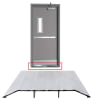 5 in. Wide x 1/2 in. Tall x 36 in. Length Aluminum Saddle Threshold, ADA Compliant, UL Listed Fire Rated, Grooved Surface For Commercial Hollow Metal Steel Door - Image 1 of 0