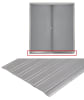 6 in. Wide x 1/4 in. Tall x 72 in. Length Aluminum Saddle Threshold, ADA Compliant, UL Listed Fire Rated, Fluted Surface For Commercial Hollow Metal Steel Double Doors - Image 1 of 0