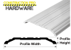 Construction Pro Hardware Commercial Entrance Door Aluminum Saddle Threshold (Specify Size) - Image 3 of 0