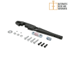 CR Laurence CRL Overhead Concealed Door Closer Kit With Side Load Arm and Floor Pivot For 1-1/2 in. Deep Bottom Rail - Image 5 of 0