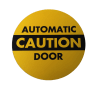 American Architectural ANSI A156.10 Yellow Caution Automatic Door Sticker Decal - Image 2 of 0
