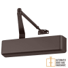 Doromatic 12 in. x 3/4 in. Commercial Grade 1 Door Closer, Full Cover, Regular Arm With Parallel Arm Bracket, Adjustable Spring Size 1-6, Dark Bronze Finish - Image 2 of 0