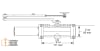 Doromatic 6-3/4 in. x 2-3/8 in. Commercial Door Closer, Tri Mount Arm, Adjustable Spring Size 1-6, Dark Bronze Finish - Image 2 of 0