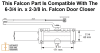 Falcon Hold Open Arm and Parallel Bracket For 6-3/4 in. x 2-3/8 in. Falcon Commercial Door Closer, Dark Bronze Finish - Image 2 of 0