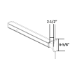 Doromatic 6-5/8 in. x 2-1/2 in. Chassis Head Right Hand Reverse Concealed Vertical Rod Exit Device With Outside Lock Cylinder For 36 in.  x 84 in. Door, Dark Bronze Finish - Image 2 of 0