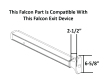 Falcon 6-5/8 in. x 2-1/2 in. Chassis Head Rim Exit Device Replacement Dogging Mechanism - Image 3 of 0