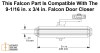 Falcon Soffit Shoe Support For Falcon 9-1/16 in. x 3/4 in. Commercial Door Closer, Dark Bronze Finish - Image 2 of 0