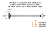 Falcon Top Latch Assembly For Surface Vertical Rod Exit Device With 5-3/4 in. Tall x 1.5 in. Wide Chassis - Image 3 of 0