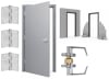 Commercial Industrial Galvanealed Flush Hollow Metal Steel Door, 36 in. x 80 in. (3068) Left Hand Reverse, Frame For Masonry Block Wall, and Hardware (3-4 Week Production Time) - Image 2 of 0