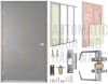 Gladiator 42 in. x 84 in. (3670) Left Hand Reverse Commercial Industrial Galvanealed Flush Hollow Metal Steel Door, Drywall Frame, and Hardware - Image 1 of 0