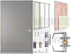 48 in. x 96 in. (4080) LHR Commercial Industrial 18 Gauge Flush Hollow Metal Steel Door Insulated With Polystyrene Core, 16 Gauge Drywall Frame, and Hardware - Image 1 of 0