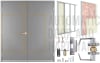 72 in. x 84 in. (6070) LHRA Commercial Industrial 18 Gauge Flush Hollow Metal Steel Double Door Insulated With Polystyrene Core, 16 Gauge Drywall Frame, and Hardware - Image 1 of 0