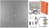 84 in. x 96 in. (7080) RHRA Commercial Industrial 18 Gauge Flush Hollow Metal Steel Double Door Insulated With Polystyrene Core, 16 Gauge Frame For Masonry Block Wall, and Hardware - Image 1 of 0