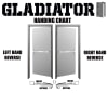 Gladiator 48 Inch x 80 Inch (4068) Exterior Commercial Door and Frame With Push Pad Exit Device Panic Hardware, Gray Finish - Image 2 of 0
