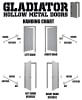 36 In x 84 In Exterior Steel Vision Lite Door - Image 3 of 0