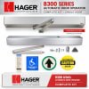 Hager 8300 Series ADA Automatic Door Opener â€“ Commercial Low Energy Power Operator â€“ Single Door - Image 2 of 0