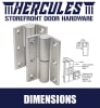 Aluminum Storefront Door Surface Mount Retrofit Hinge Kit - Image 2 of 0