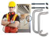 Offset Storefront Door Pull Back to Back Set - 9 inch CTC (Center to Center) - Image 1 of 0