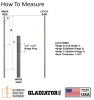Commercial Hollow Metal Steel Door Only, 35-3/4 Inch x 79-1/8 Inch (3068), Rim Panic Bar Prep, Hinge Reinforcement, Closer Reinforcement, UL Listed - Image 3 of 0
