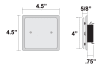 Horton EasyAccess Series 7100 Surface Applied 4.5 Inch x 4.5 Inch Handicap Door Activation Wall Switch - Image 2 of 0