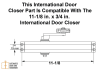 International Door Closers Hold Open Arm For 11-1/8 in. x 3/4 in. Door Closer, Dark Bronze Finish - Image 2 of 0