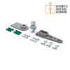 International Door Closer Overhead Concealed Closer Kit With Side Load Arm and Combination Threshold or Floor Mount Bottom Pivot Set - Image 7 of 0