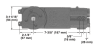 Jackson Overhead Concealed Door Closer, Adjustable Spring Power, 90  Degree Full Open Position - Image 2 of 0