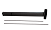 Kawneer Concealed Vertical Rod Push Bar Set, 7-3/4 in. Tall x 1-7/16 in. Head, With Dogging Feature, For 36 in.  x 84 in. Right Hand Reverse Commercial Glass Door, Dark Bronze Finish - Image 1 of 0