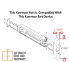 Replacement Rim Cylinder For Kawneer 7-3/4 in. Tall x 1-7/16 in. Head Rim Panic Bar, Dark Bronze Finish - Image 2 of 0