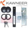 Kawneer Commercial Door Dead Bolt Lock Kit With Mortise Key Cylinder On Each Side, 31/32 in. Backset, Dark Bronze Finish - Image 1 of 0
