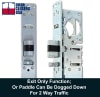 Kawneer Right Hand Commercial Door Deadlatch Lock Kit, 31/32 in. Backset, Includes Outside Mortise Key Cylinder and Inside Push To Exit Paddle Handle, Aluminum Finish - Image 4 of 0