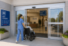 Commercial Automatic Sliding Door, 4 Panel Exterior Bi Part Automatic Door System With DC Motor, Microprocessor Control, Safety Sensors, and Hardware, Glass Not Included, Clear Anodized Finish - Image 5 of 0