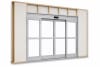 Commercial Automatic Sliding Door, 4 Panel Exterior Bi Part Automatic Door System With DC Motor, Microprocessor Control, Safety Sensors, and Hardware, Glass Not Included, Clear Anodized Finish - Image 7 of 0