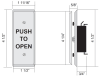 Tormax B200 Series 1-11/16 Inch x 4-1/2 Inch Commercial Grade Door Activation Wall Switch In Blue Color - Image 2 of 0