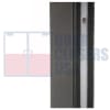 Old Castle Commercial Storefront Door Leading Edge Slide In Weatherstripping, 108 in. Length, Black Finish - Image 2 of 0