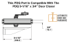 PDQ Back Plate For PDQ 9-1/16 in. x 3/4 in. Commercial Door Closer, 695 Dark Bronze Finish - Image 2 of 0
