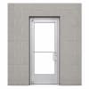 Exterior Commercial Glass Storefront Door For Block Wall, With Entrance Trim Package, (3070) 36 in. x 84 in. Right Hand, Clear Anodized Finish - Image 2 of 0