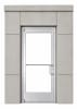 Exterior Commercial Glass Storefront Door For Block Wall, With Entrance Trim Package, (3668) 42 in. x 80 in. Right Hand, Clear Anodized Finish - Image 4 of 0